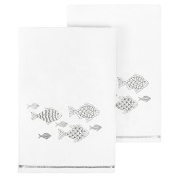 Linum Home Textiles Turkish Cotton Figi 2 pc Embellished Bath Towel Set