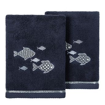 Linum Home Textiles Turkish Cotton Figi 2 pc Embellished Hand Towel Set