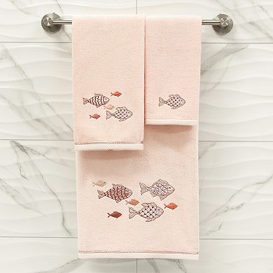 Linum Home Textiles Turkish Cotton Figi 2-piece Embellished Fingertip Towel Set