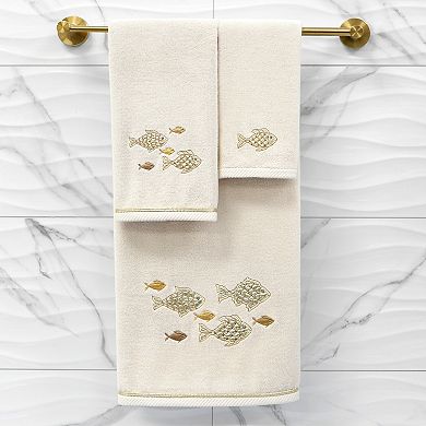 Linum Home Textiles Turkish Cotton Figi 3-piece Embellished Towel Set