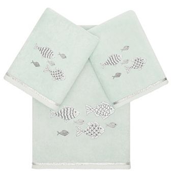 Linum Home Textiles Turkish Cotton Figi 3 pc Embellished Towel Set