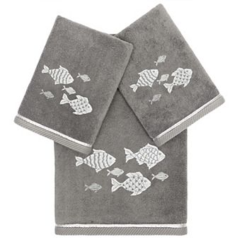 Linum Home Textiles Turkish Cotton Figi 3 pc Embellished Towel Set