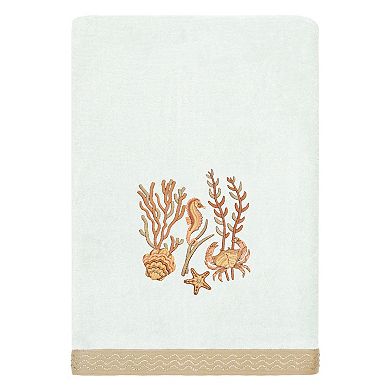 Linum Home Seashell Textiles Turkish Cotton Aaron 3-piece Embellished Towel Set