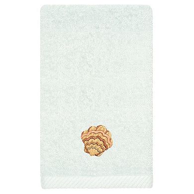 Linum Home Seashell Textiles Turkish Cotton Aaron 3-piece Embellished Towel Set