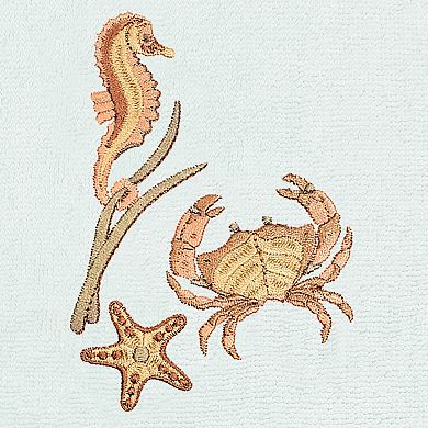 Linum Home Seashell Textiles Turkish Cotton Aaron 3-piece Embellished Towel Set