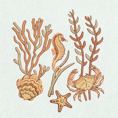 Linum Home Seashell Textiles Turkish Cotton Aaron 3-piece Embellished Towel Set