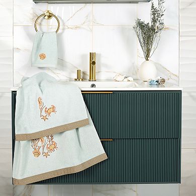 Linum Home Textiles Turkish Cotton Aaron 2-piece Embellished Fingertip Towel Set