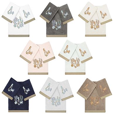 Linum Home Textiles Turkish Cotton Aaron 3-piece Embellished Towel Set