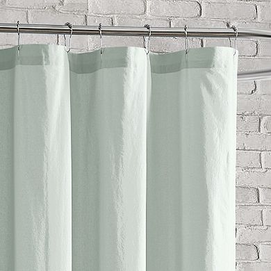 Peri Chenille Rose Green Shower Curtain