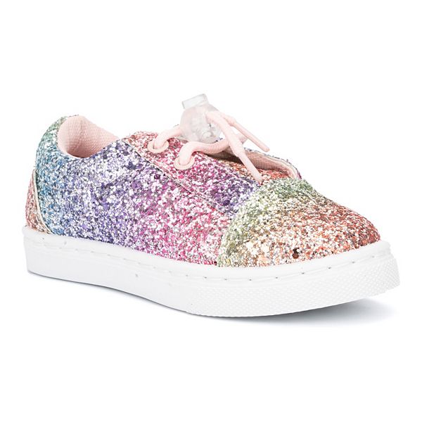 Olivia Miller Rainbow Glitter Toddler Girls' Shoes