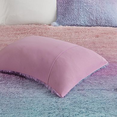 Intelligent Design Talia Ultra Cozy & Soft Ombre Shaggy Faux Fur Comforter Set with Shams