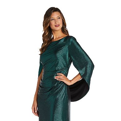 Women's R&M Richards Long Back Drape Sleeve Dress