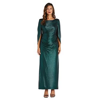 Women's R&M Richards Long Back Drape Sleeve Dress
