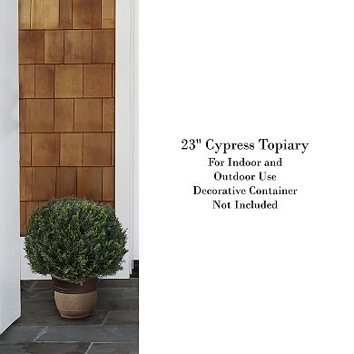 Pure Garden Artificial Cypress Topiary Floor Decor