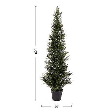Pure Garden 5-ft. Artificial Cedar Tree Floor Decor