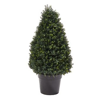 Pure Garden 3-ft. Artificial Cypress Topiary Floor Decor