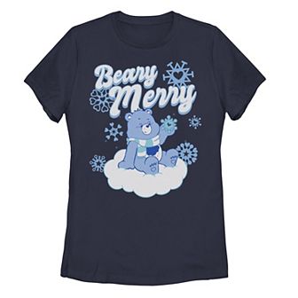 Juniors' Care Bear Grumpy "Beary Merry" Snow Cloud Christmas Tee