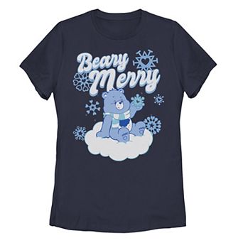 Juniors' Care Bear Grumpy "Beary Merry" Snow Cloud Christmas Tee