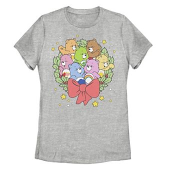 Juniors' Care Bear Christmas Wreath Little Stars Tee