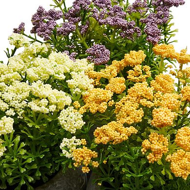 Pure Garden Faux Flowers Table Decor 3-piece Set