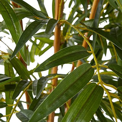Pure Garden Artificial 6-ft. Bamboo Tree Plant Floor Decor