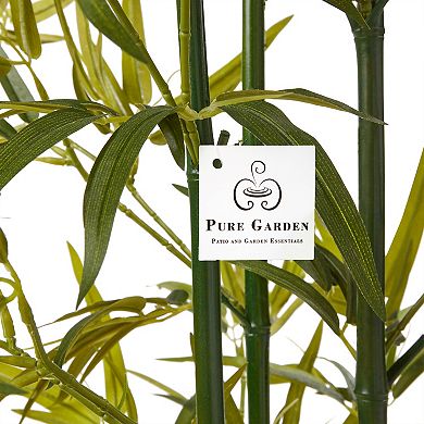 Pure Garden 6-ft. Artificial Bamboo Plant Floor Decor
