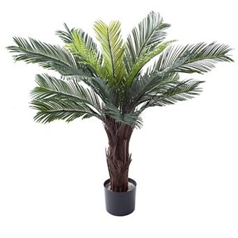 Pure Garden Artificial 3-ft. Cycas Palm Tree Floor Decor