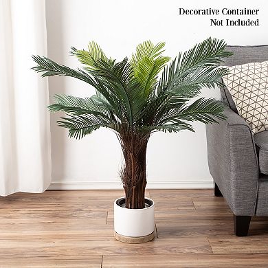 Pure Garden Artificial 3-ft. Cycas Palm Tree Floor Decor