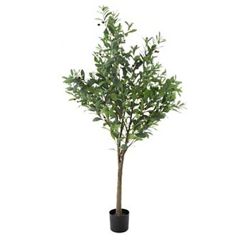 Pure Garden 6-ft. Artificial Olive Tree Floor Decor