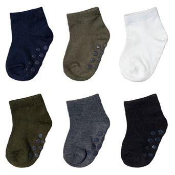 Baby & Toddler Jumping Beans® 6-pack Low-Cut Softest Grip Socks