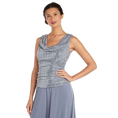 Women's R&M Richards Metallic Knit Dress