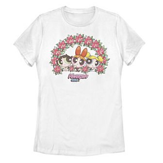 Juniors' Power Puff Girls Ponisetta Flower Arc Graphic Tee