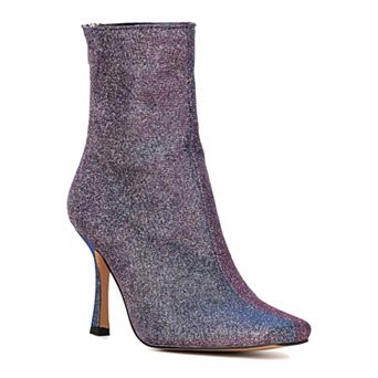New York & Company Logan Women's Glitter Stiletto Ankle Boots