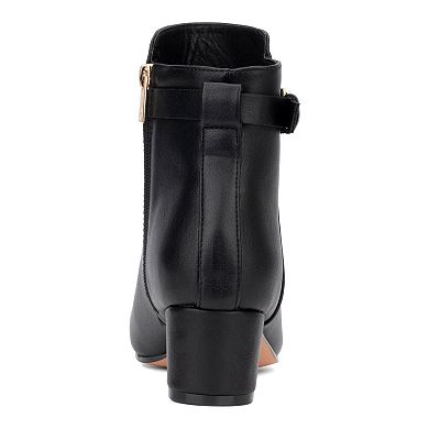 New York & Company Flori Buckle Women's Ankle Boots