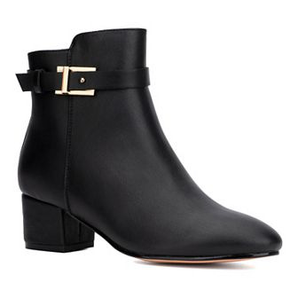 New York & Company Flori Buckle Women's Ankle Boots