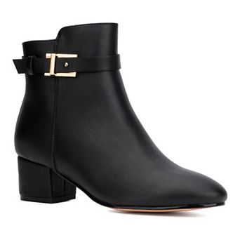 New York & Company Flori Buckle Women's Ankle Boots
