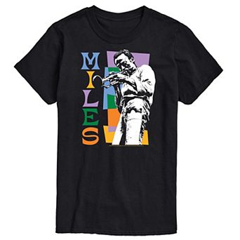 Big & Tall Miles Davis Colorblock Tee