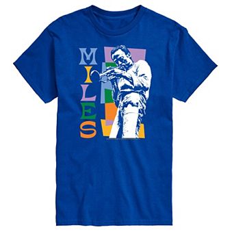 Big & Tall Miles Davis Colorblock Tee