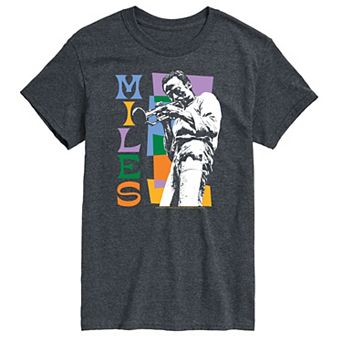 Big & Tall Miles Davis Colorblock Tee