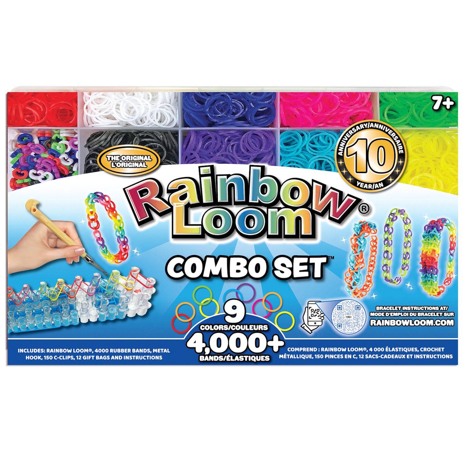 Rainbow Loom C-Clip Cuff Bracelet Tutorial, Rainbow Loom Cuff Bracelet
