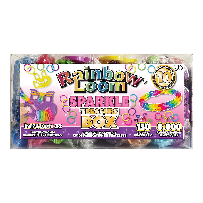 Rainbow Loom Sparkles Treasure Box Bracelet Making Kit, Multicolor