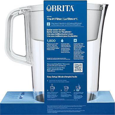 Brita 10-Cup Water Filter Pitcher with Standard Filter