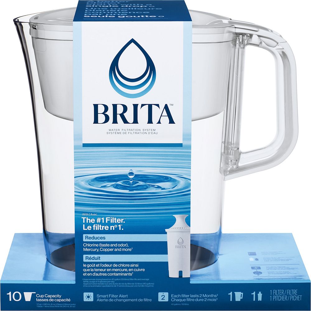 Brita 10-Cup Water Filter Pitcher with Standard Filter