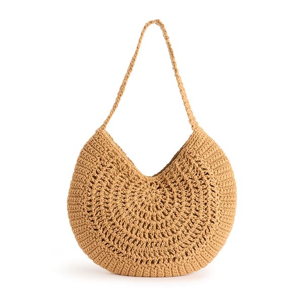 Kohls hot sale straw handbags