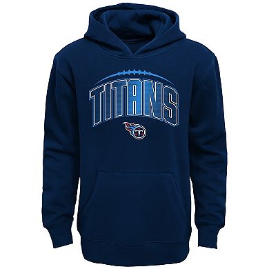 Toddler Navy/Heather Gray Tennessee Titans Double-Up Pullover Hoodie & Pants Set