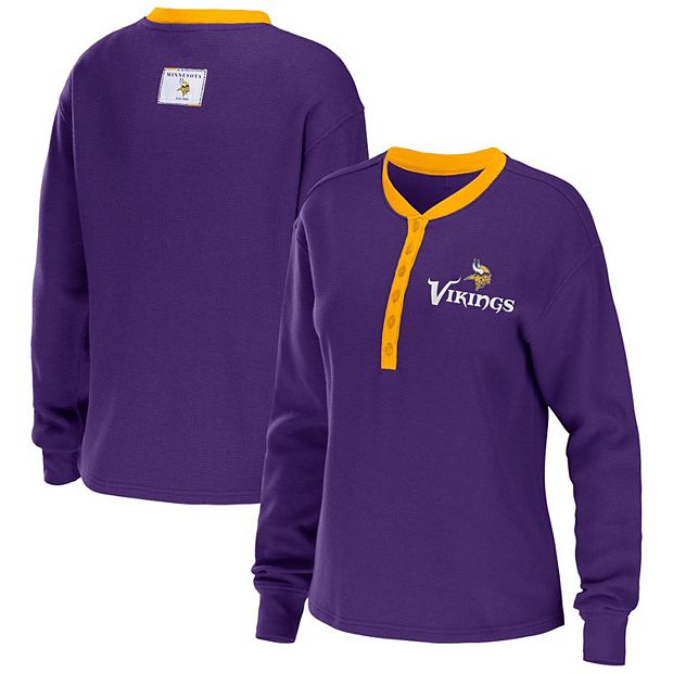 Minnesota Vikings WEAR by Erin Andrews Women's Heathered Gray Pullover  Sweatshirt