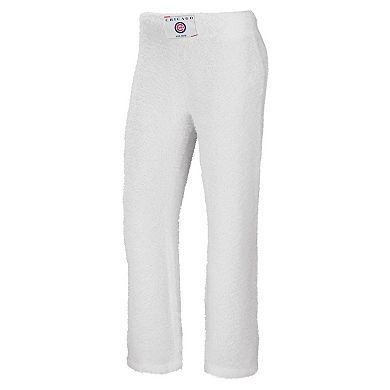 Women's WEAR by Erin Andrews Cream Chicago Cubs Cozy Lounge Tank Top & Pants Set