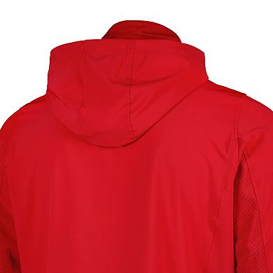 Men's Under Armour Red Wisconsin Badgers Squad 3.0 Full-Zip Jacket