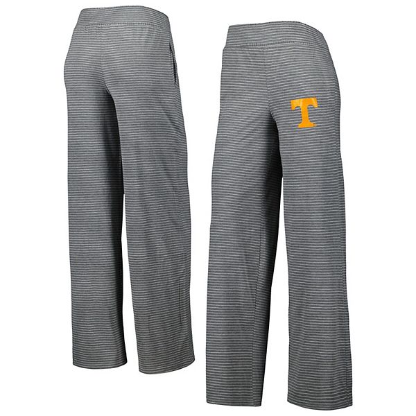 Women's Gray Tennessee Volunteers Evelyn Striped Wide Leg TriBlend Lounge Pants