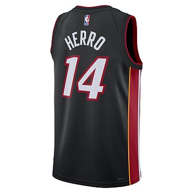 Unisex Nike Tyler Herro Black Miami Heat Swingman Jersey - Icon Edition